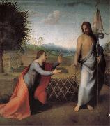 Andrea del Sarto The resurrection of Jesus and Mary meet map oil painting